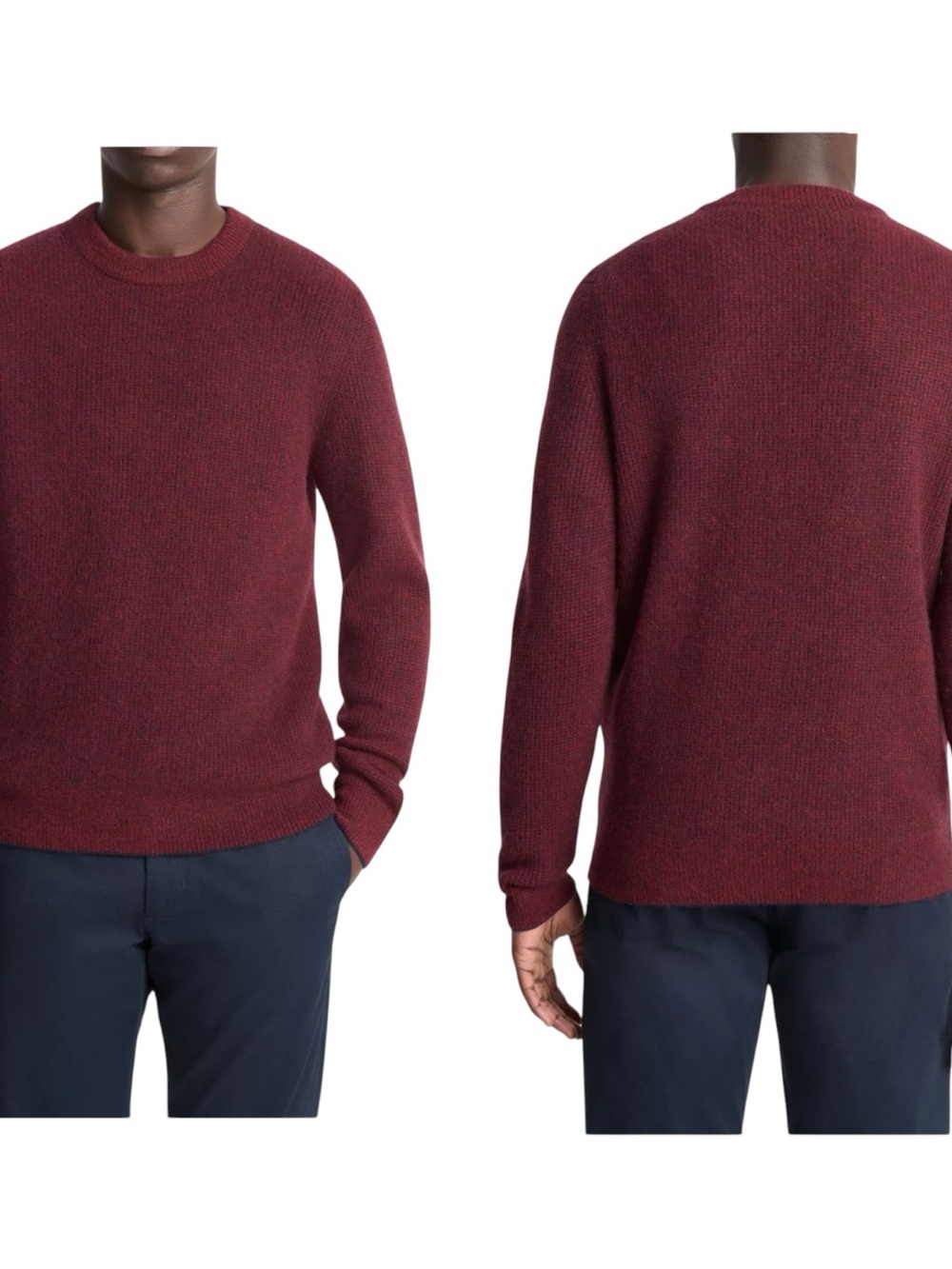 Vince Burgundy Cashmere Sweater